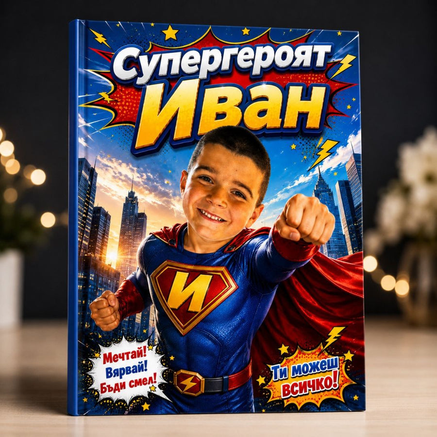 Книжка за оцветяване — Малкият супергерой