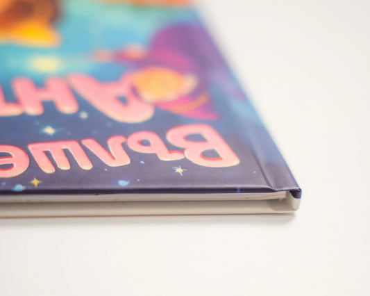 Colorful book with 'Bamboo' text on a white surface