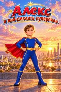 Примерна корица за момче — Алекс и най-смелата суперсила