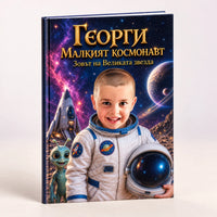 Персонализирана книжка „Зовът на Великата звезда“ с твърди корици — пример за Георги