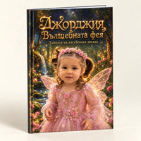 Персонализирана книжка „Тайната на изгубената звезда“ с твърди корици — пример за Джорджия